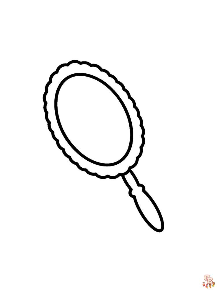 Fun mirror coloring pages for kids