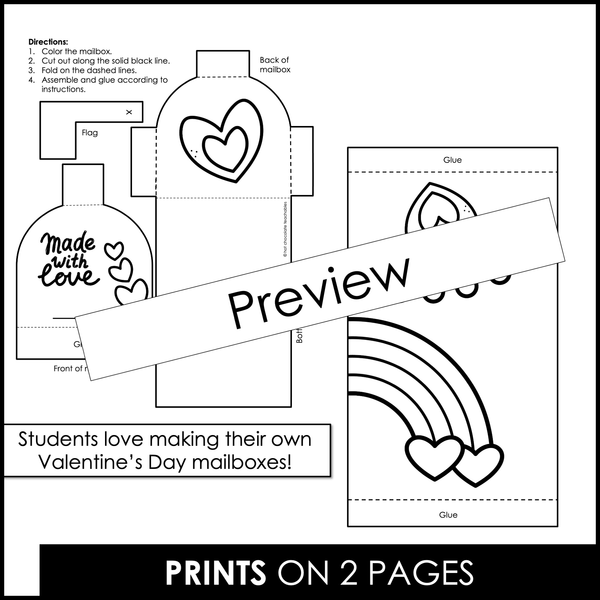 Valentines day mailbox