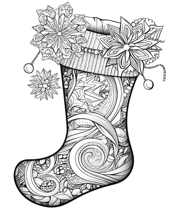 Cheerful christmas coloring pages for kids and adults