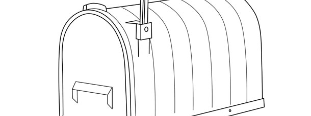 Mailbox template â large