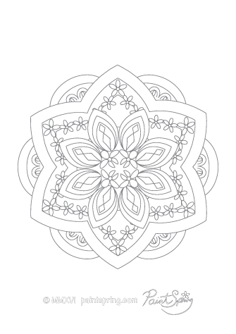 Printable mandala coloring book get free pages