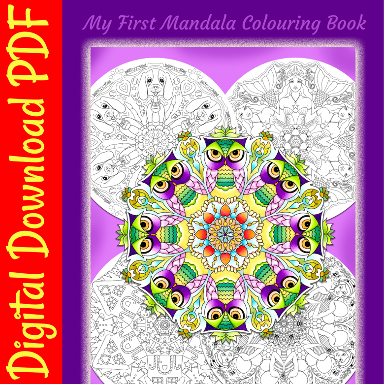 Mandala coloring book printable mandala coloring pages mandalas hand drawn colouring pages digital download pdf