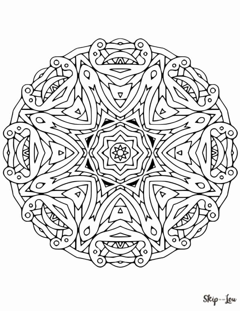 Beautiful free mandala coloring pages skip to my lou