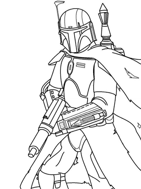 Mandalorian coloring pages