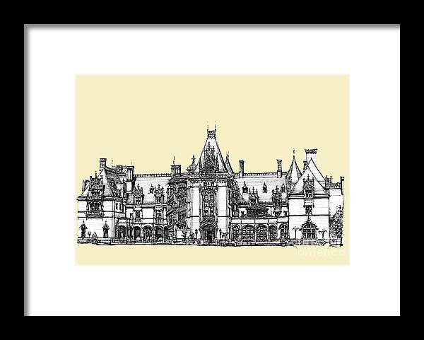 Biltmore estate in asheville framed print by adendorff design