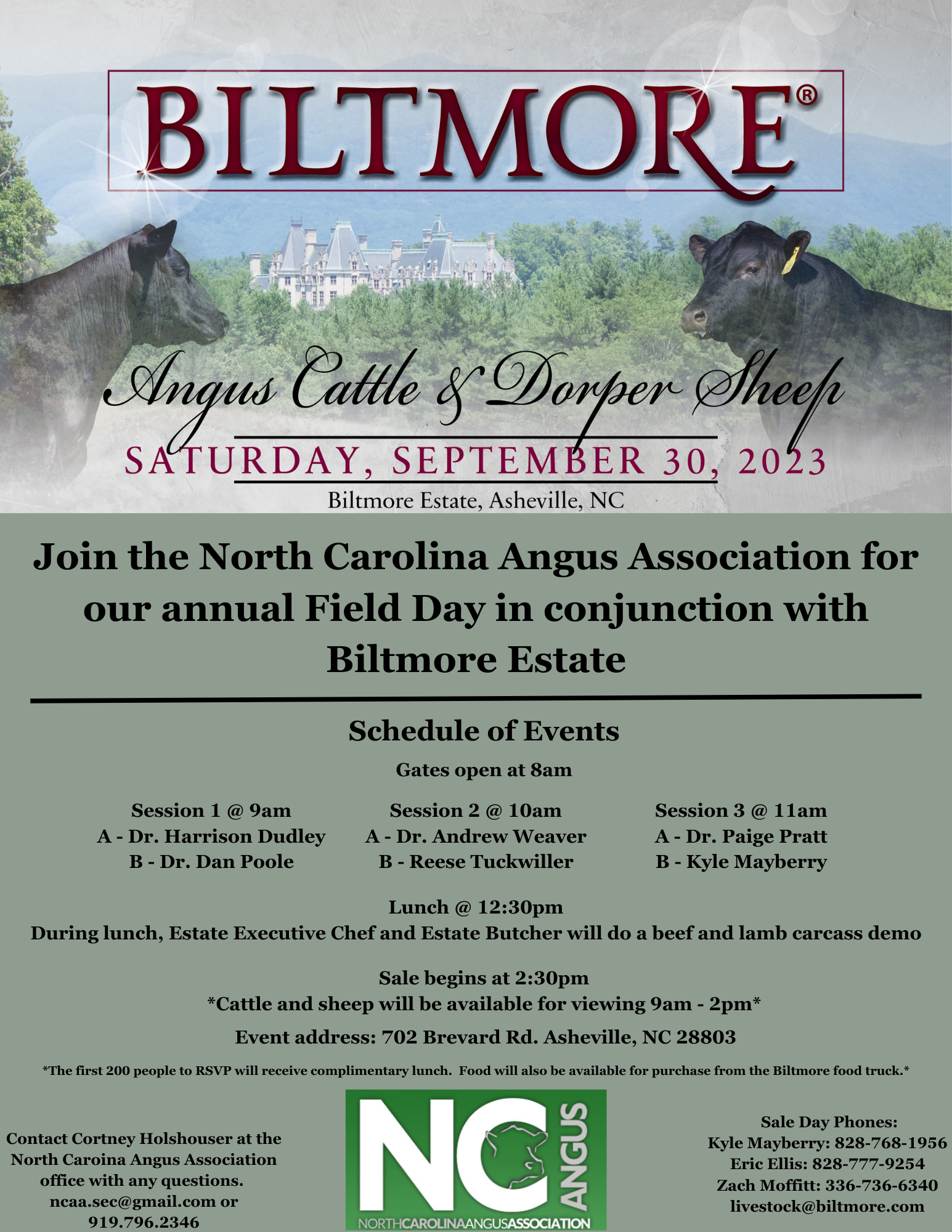 Biltmore field day and sale nc state extension