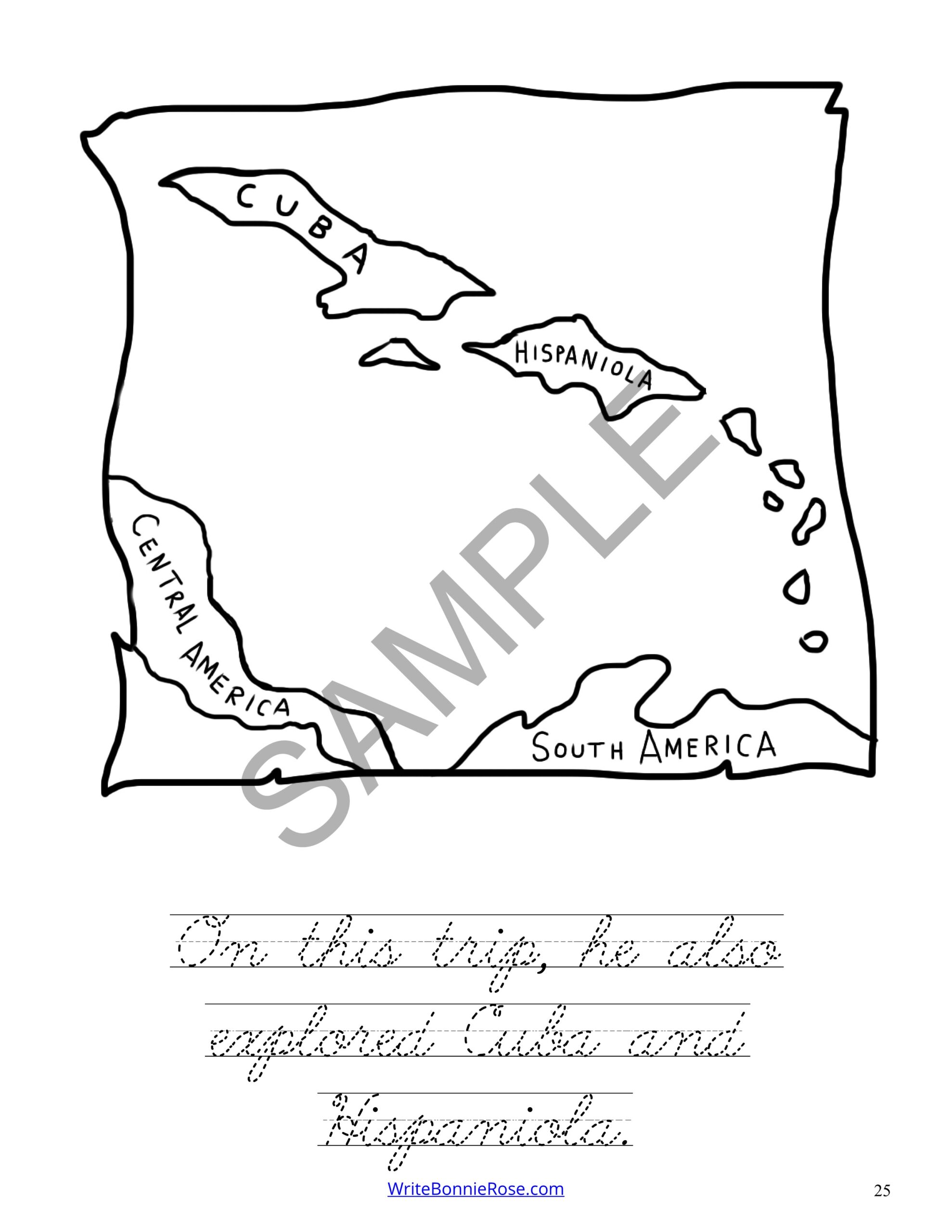 Christopher columbus coloring book