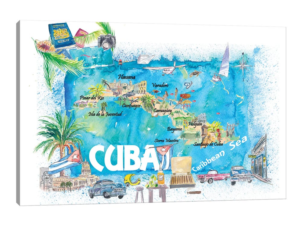 Cuba antilles illustrat