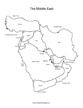 Middle east map middle east map geography activities world geography