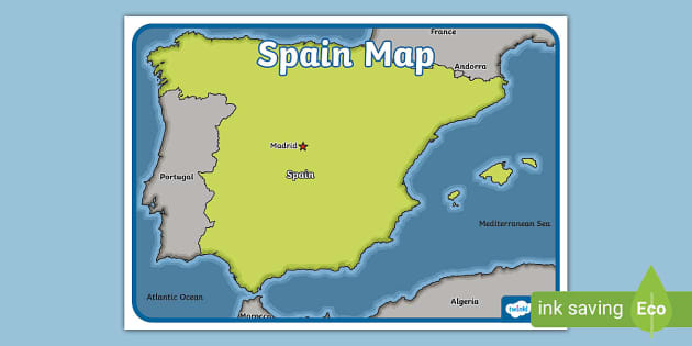 Spain ks map geography resources teacher made
