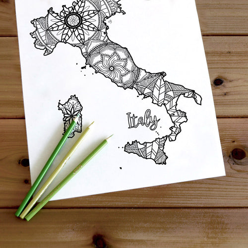 Coloring pages spain map â ta muchly