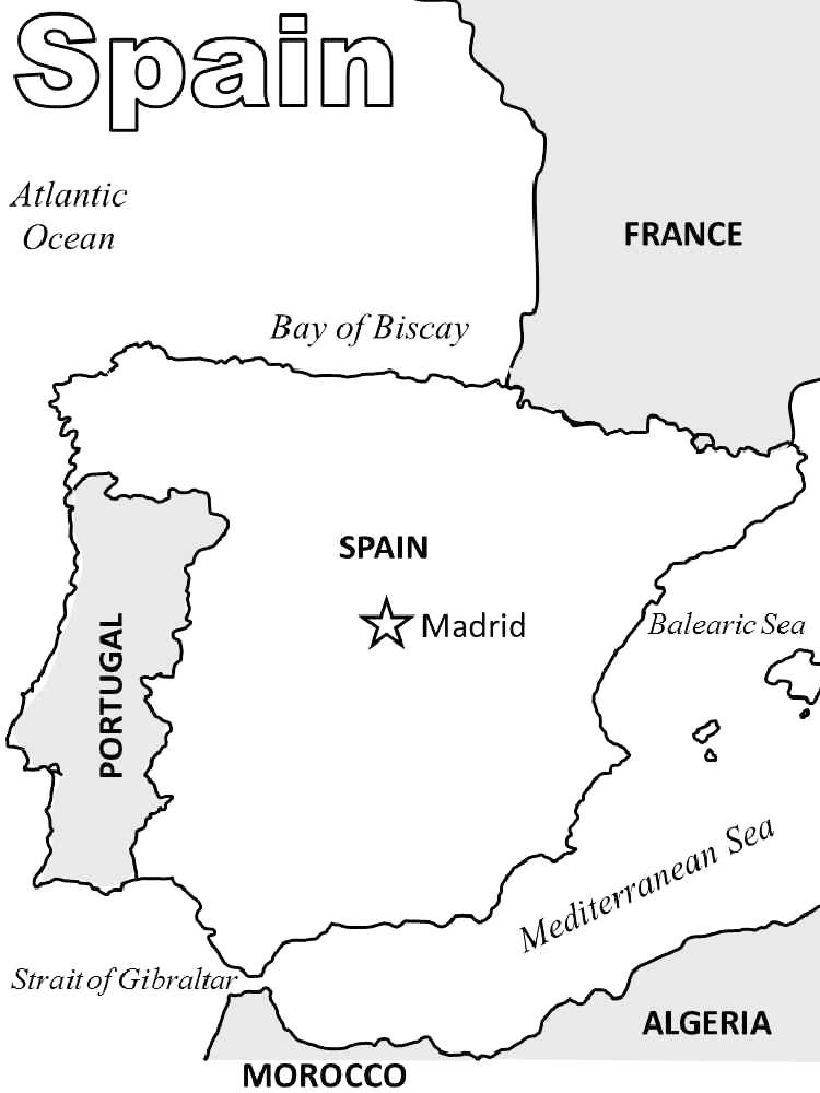 Spain coloring pages