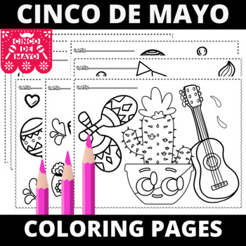 Printable fiesta cinco de mayo coloring pages cinco de mayo activity made by teachers