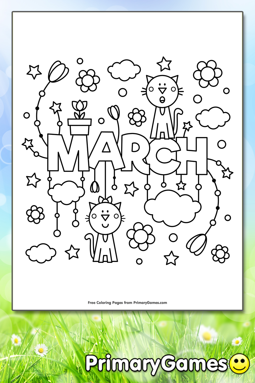 March coloring page â free printable pdf from