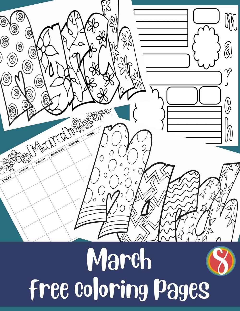 Free coloring pages â stevie doodles