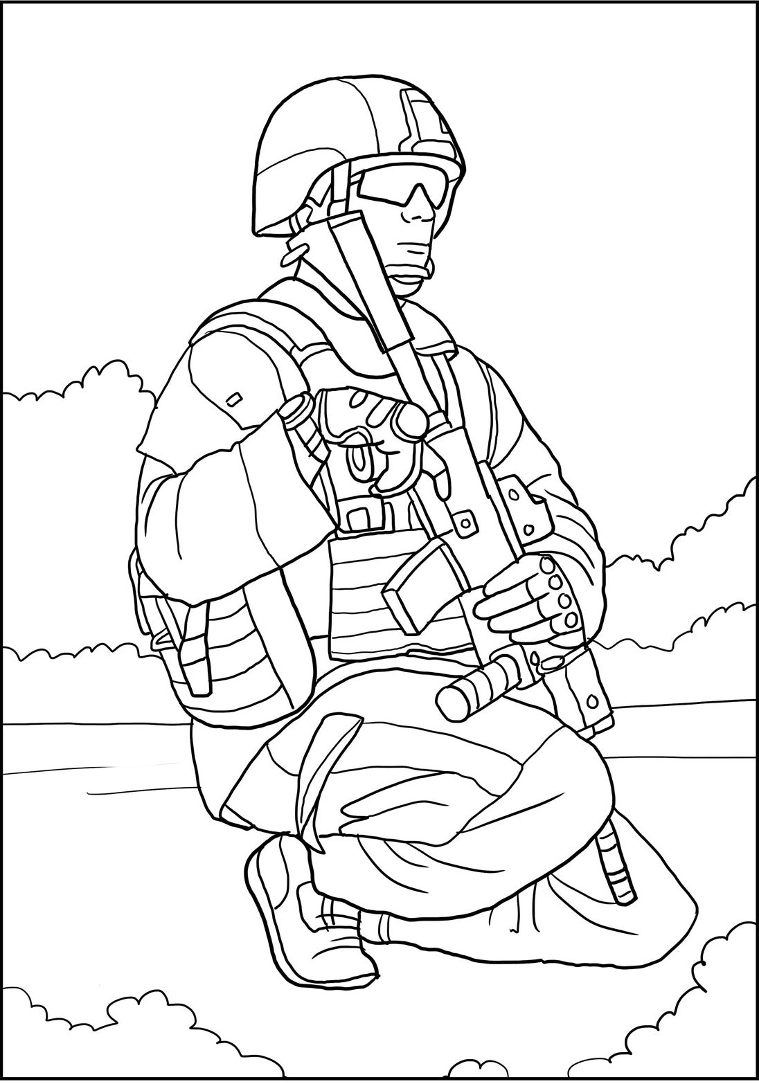 Us marines coloring book