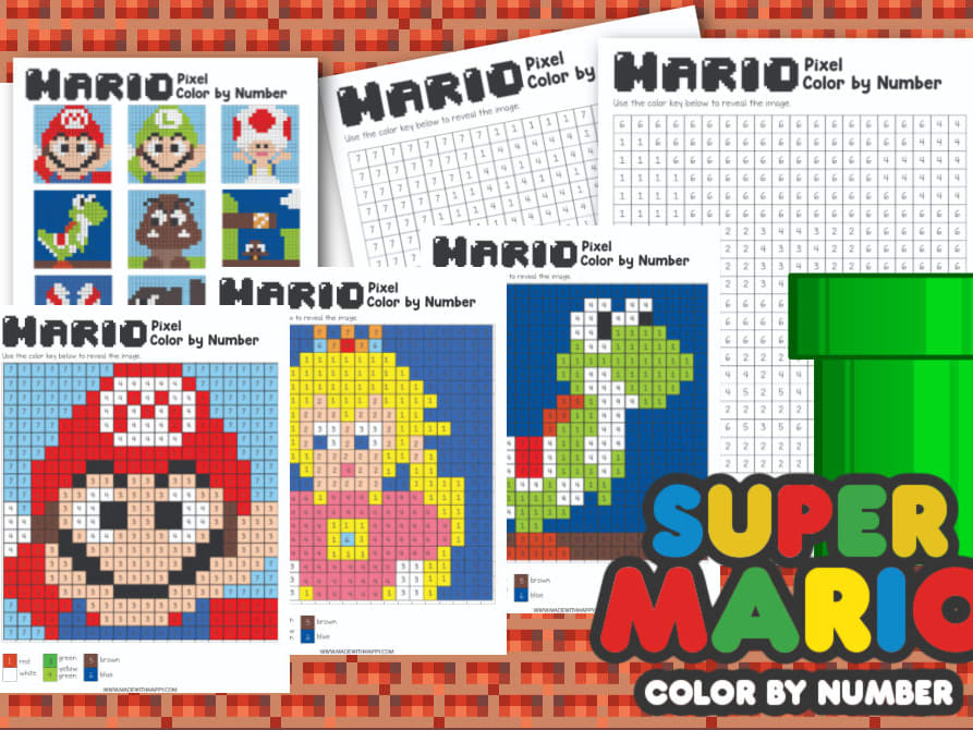 Super mario coloring pages
