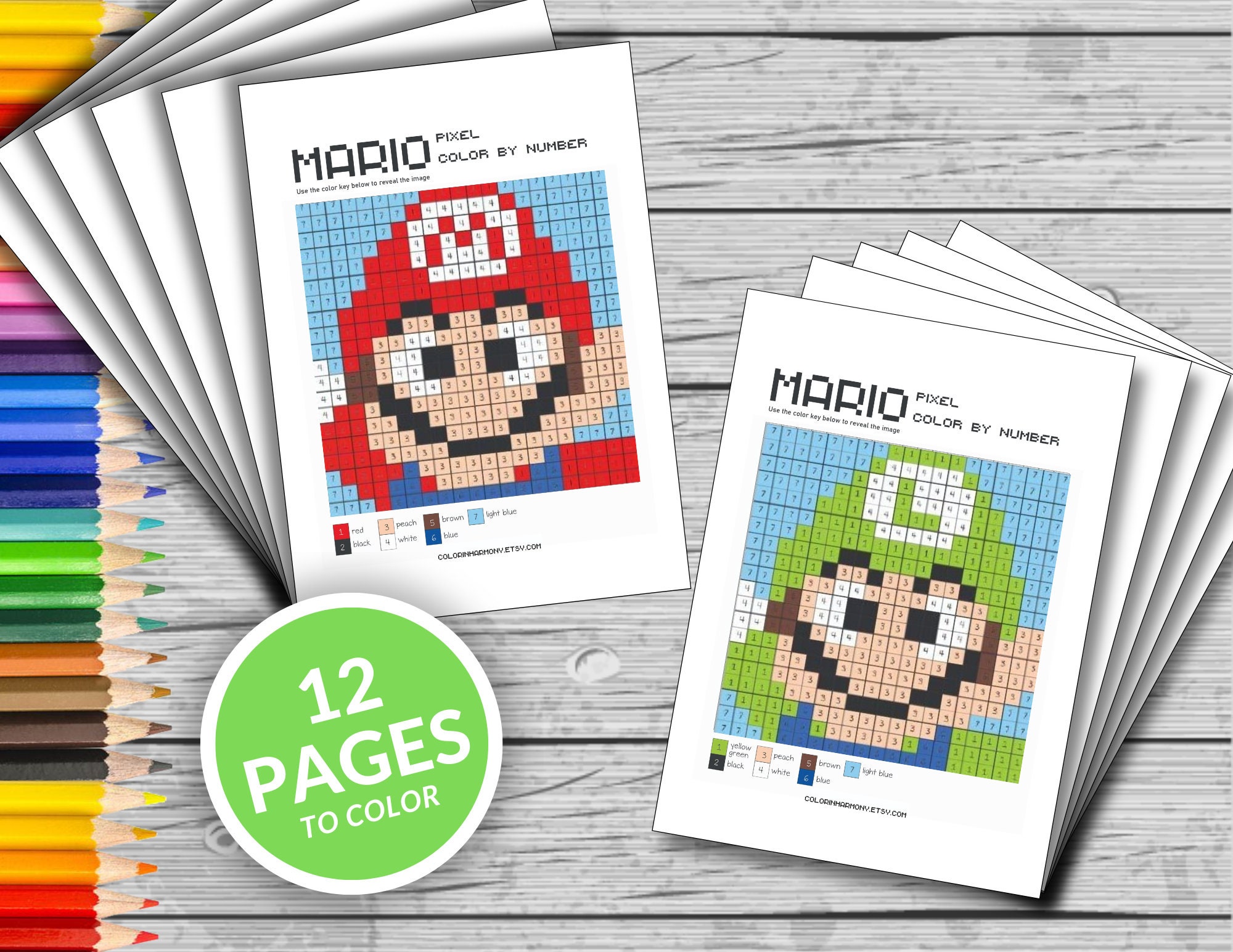 Super mario printable coloring pages coloring by number super mario fun game kids activities fun at home activity relax and color