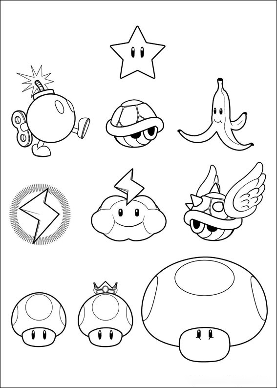 Super mario world adventures coloring page