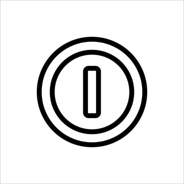 Start icon power icon power button vector
