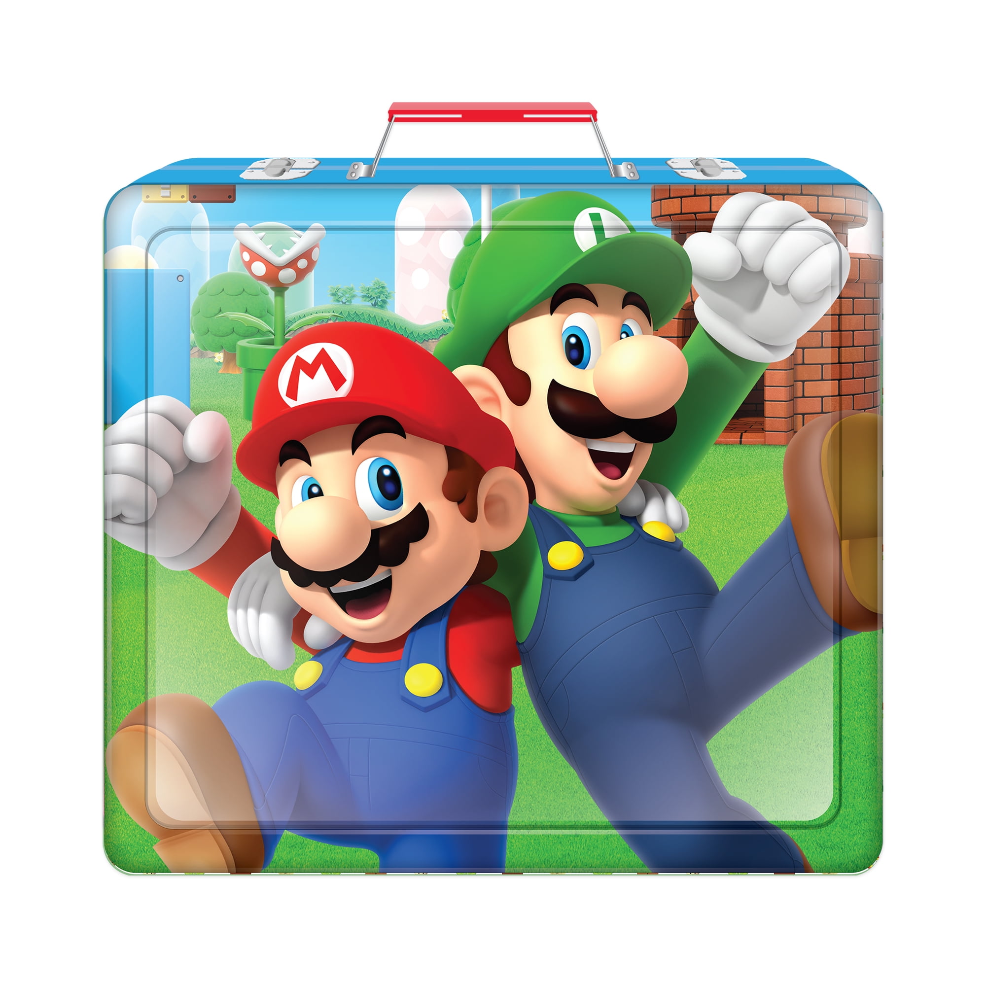 Nintendo super mario deluxe activity art set with metal carrying case for boys and girls pieces