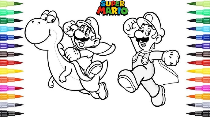 The super mario bros princess peach coloring pages luigi browser toad mario bros movie