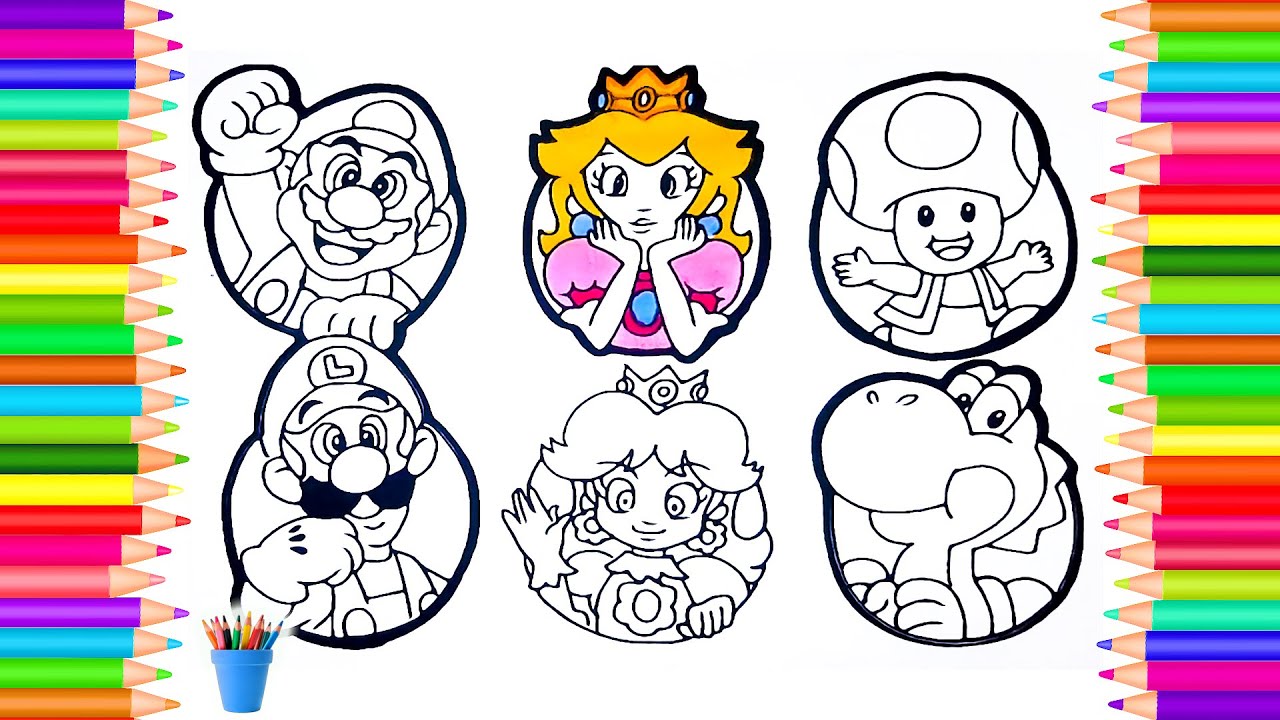 Speed coloring ario super ario bros coloring page super ario coloring book
