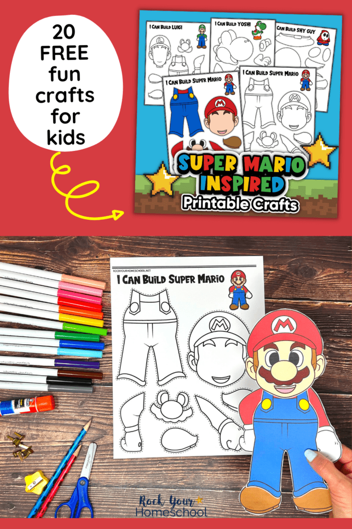 Super mario crafts for fun activities free