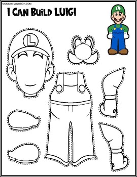No prep super mario printable crafts by mommy evolution tpt