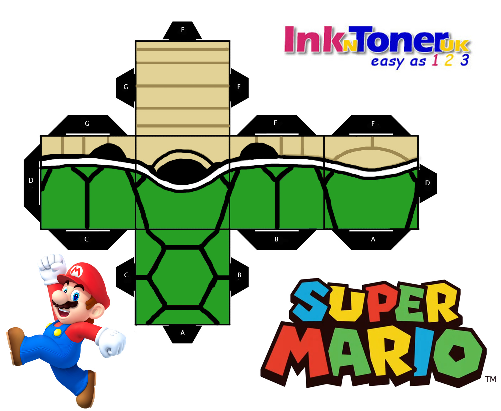 Print your own super mario papercraft blog