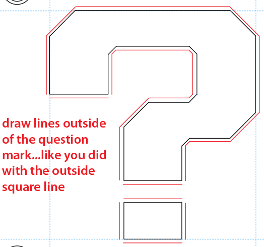 How to draw a question mark box from nintendos super mario bros drawing tutorial
