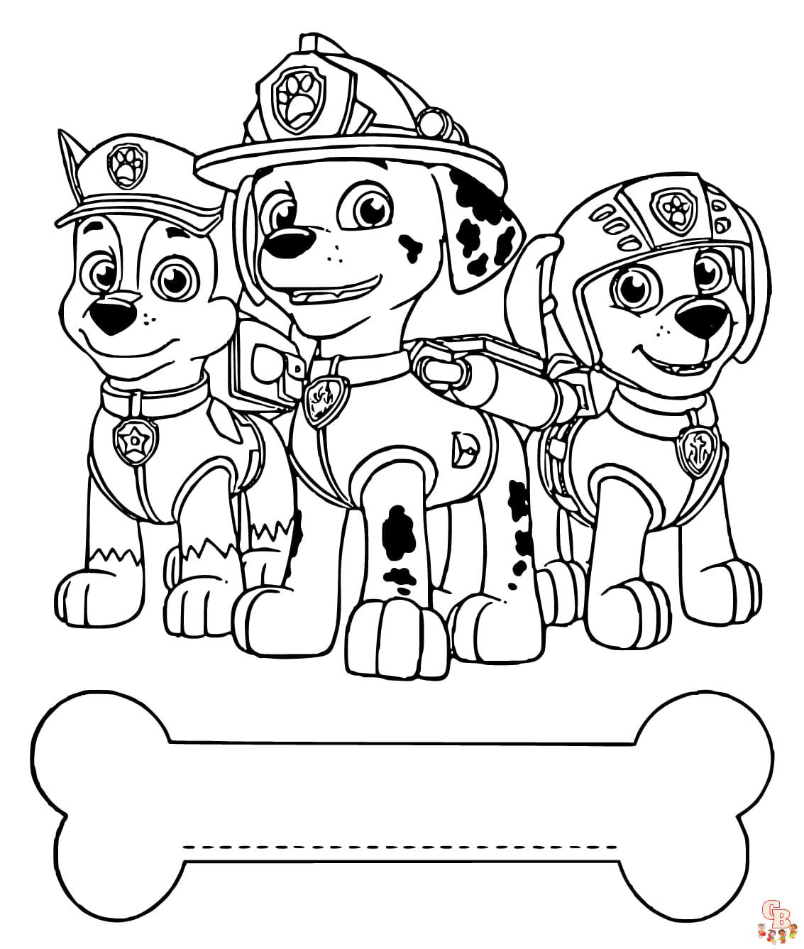 Discover the best free paw patrol coloring pages printable