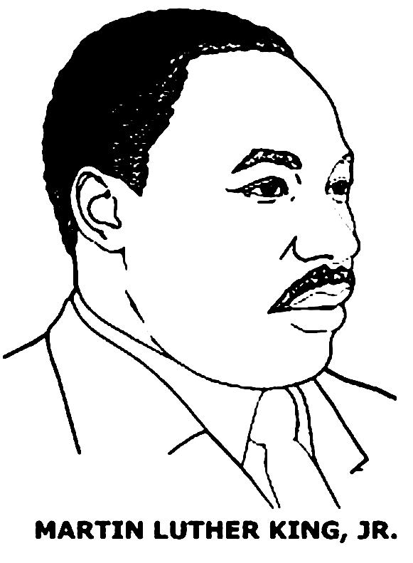 Martin luther king jr coloring pages printable for free download