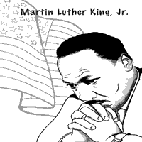 Dr martin luther king jr coloring pages