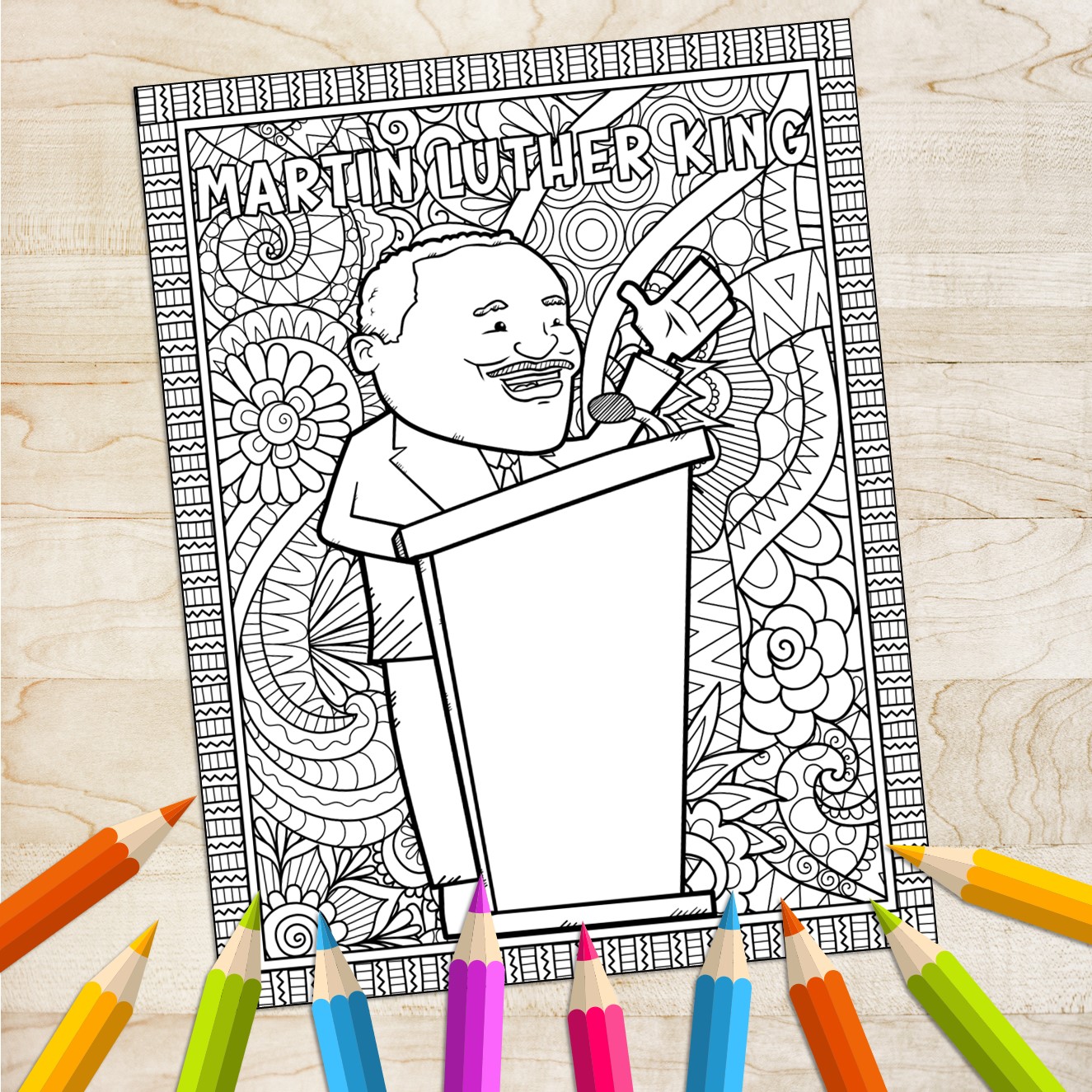 Martin luther king activities first grade word search coloring page worksheets made by teachers