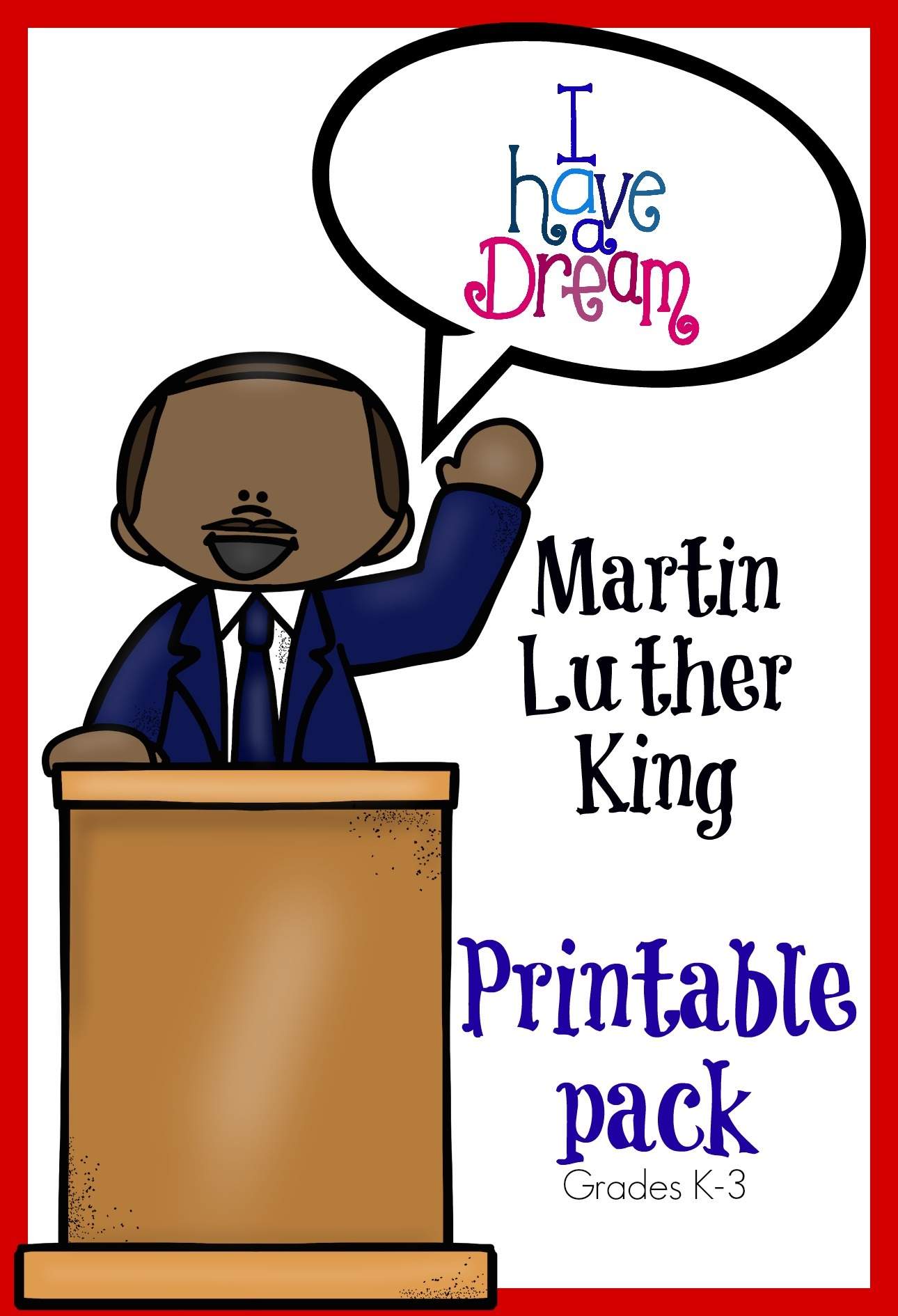 Martin luther king printables