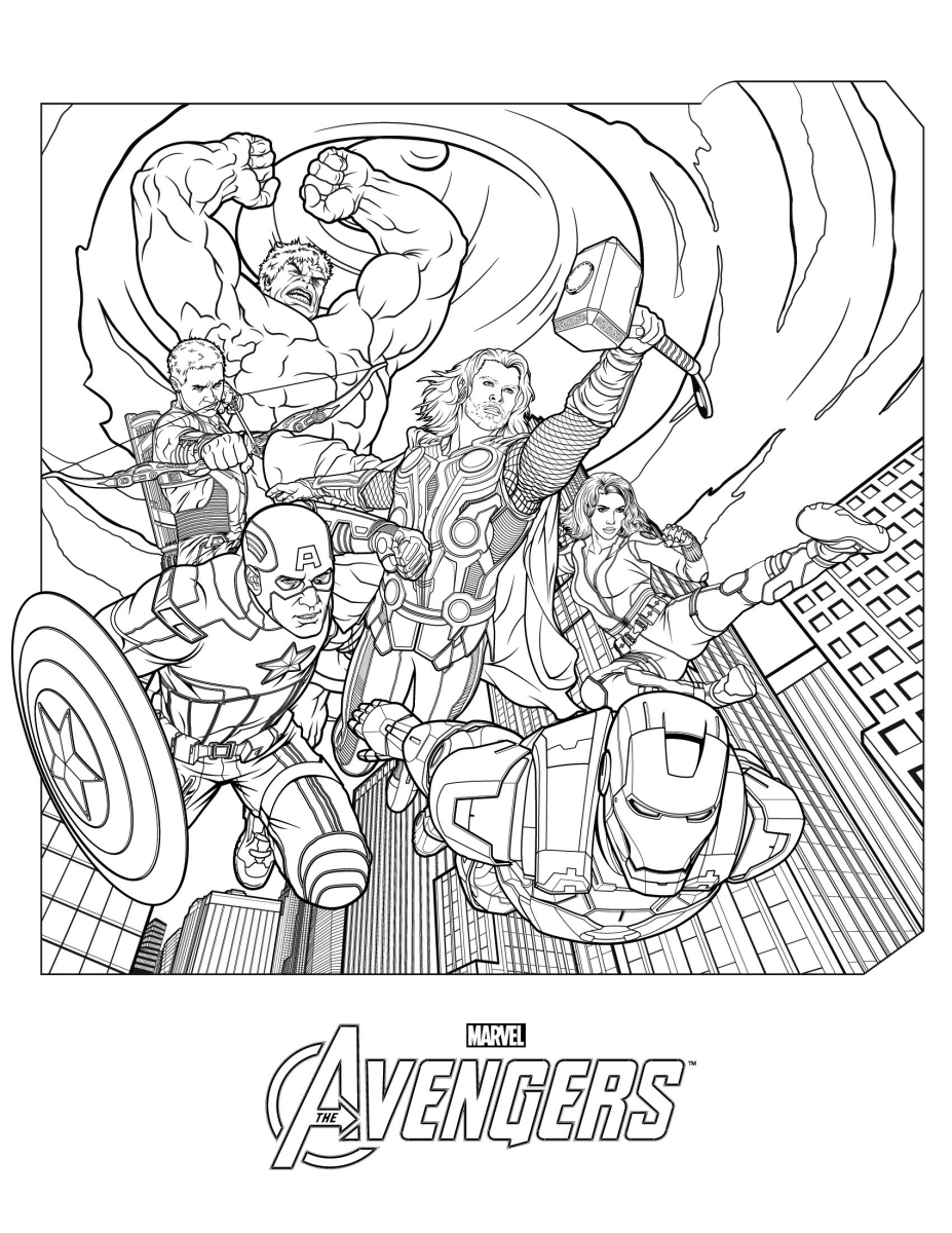 Avengers coloring pages
