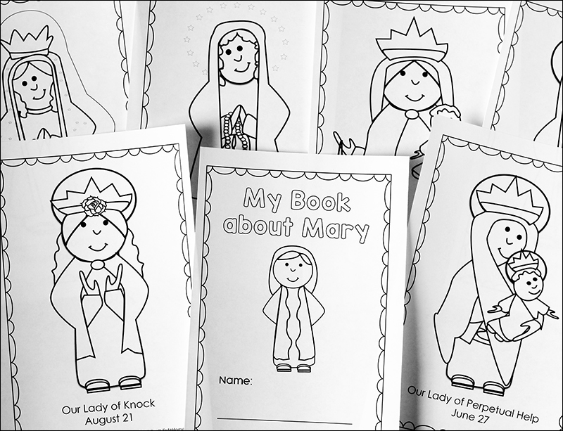 Mary coloring book for kids