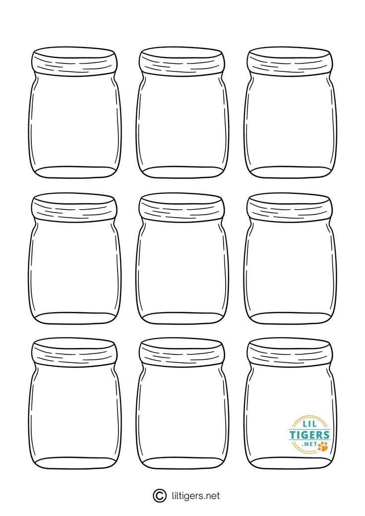 Free printable mason jar templates