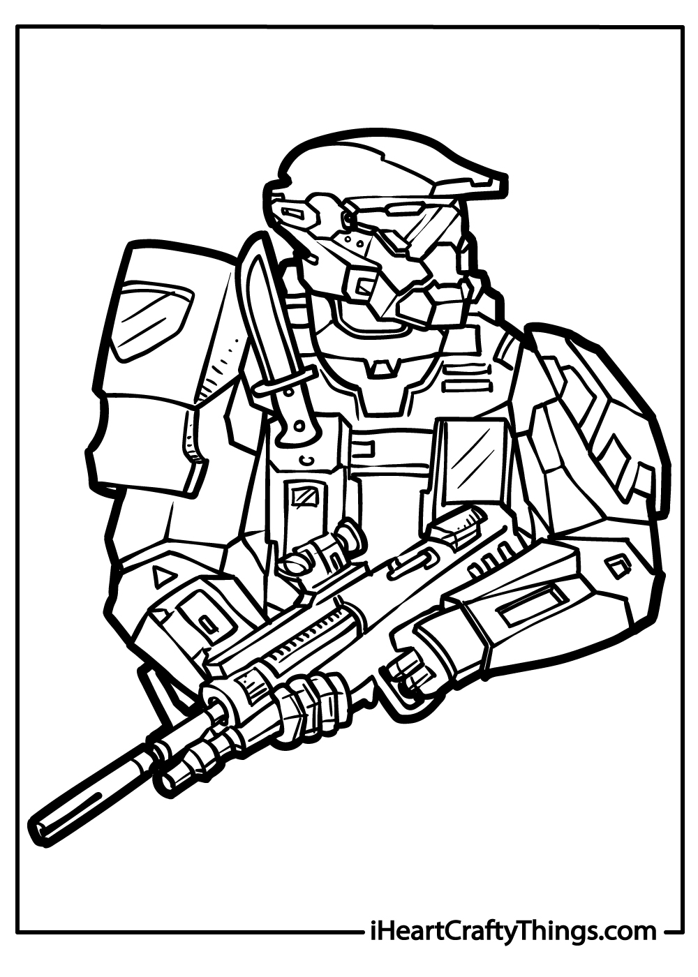 Halo coloring pages free printables