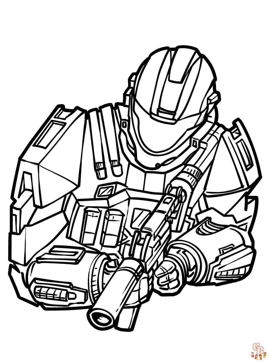 Printable master chief coloring pages free for kids and adults
