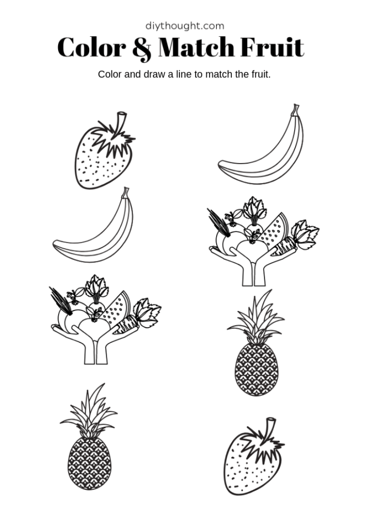 Free color match printable worksheets