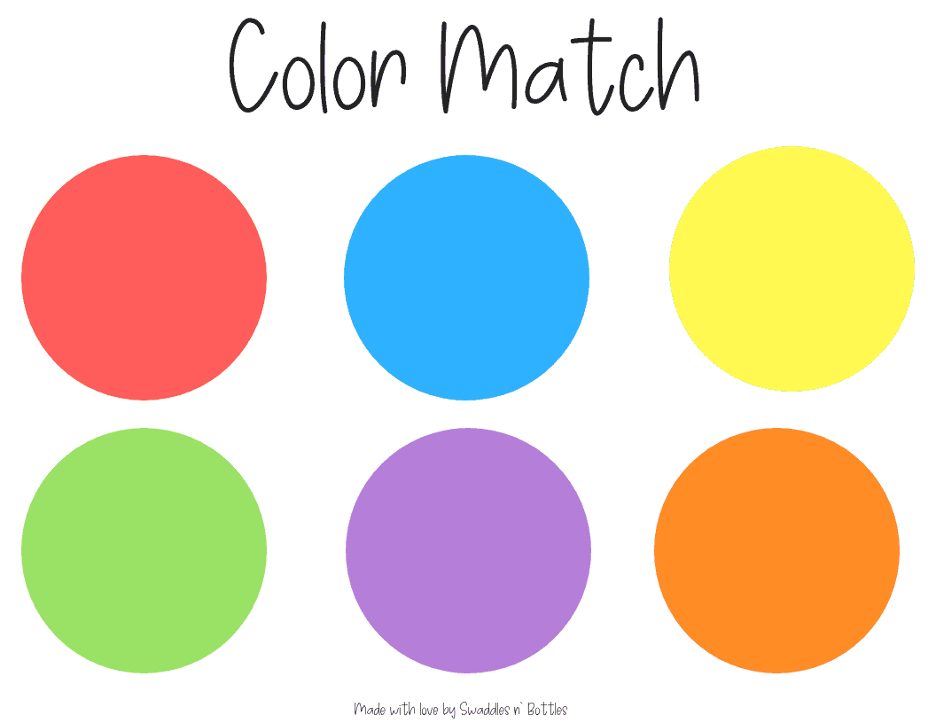 Cereal color match printable