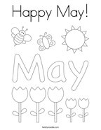 May coloring pages