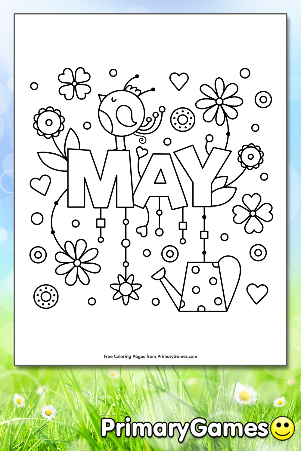 May coloring page â free printable pdf from