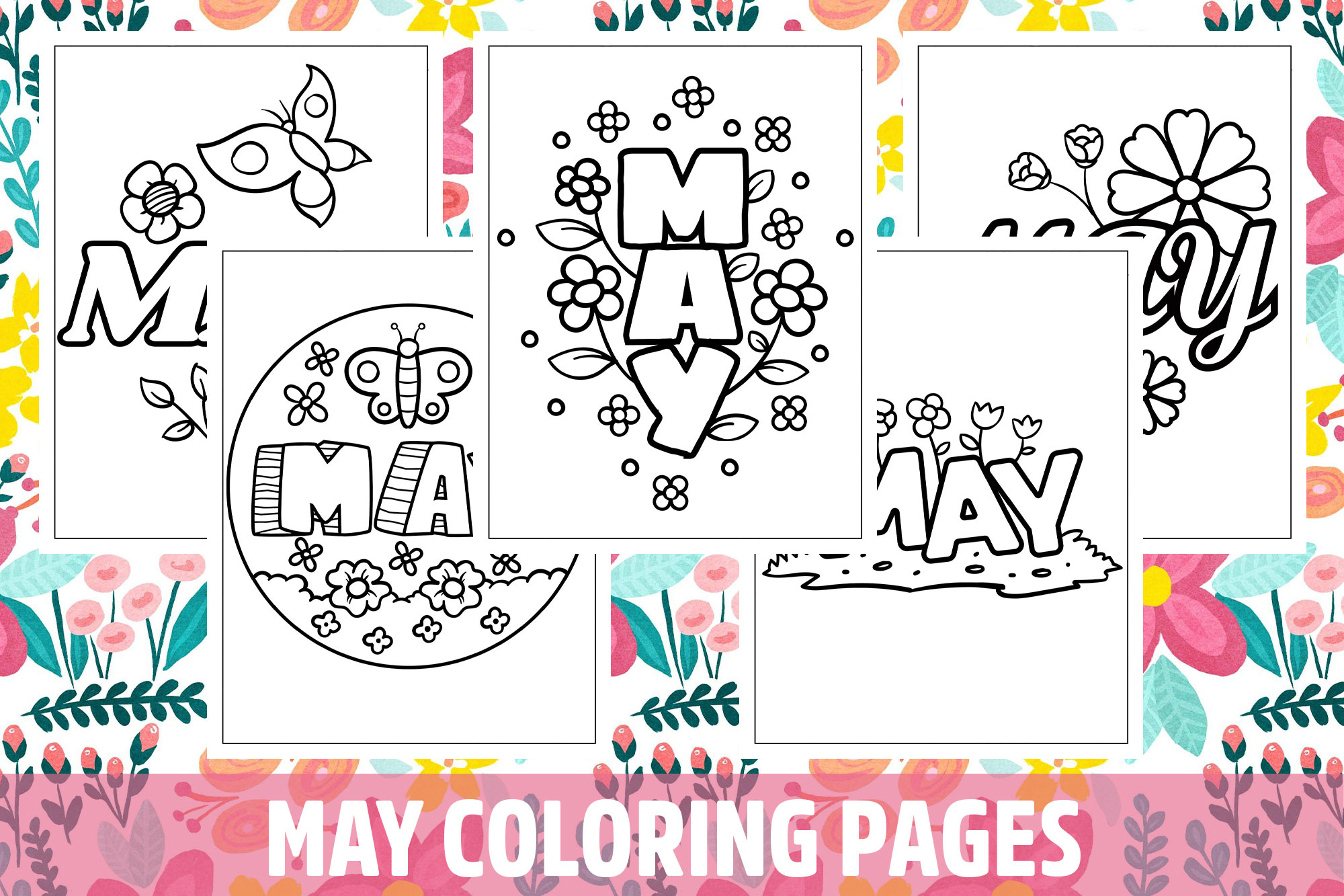 May coloring pages for kids girls boys teens birthday school activity made by teachers