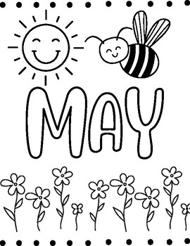 May coloring pages english and spanish by a to z learners tpt