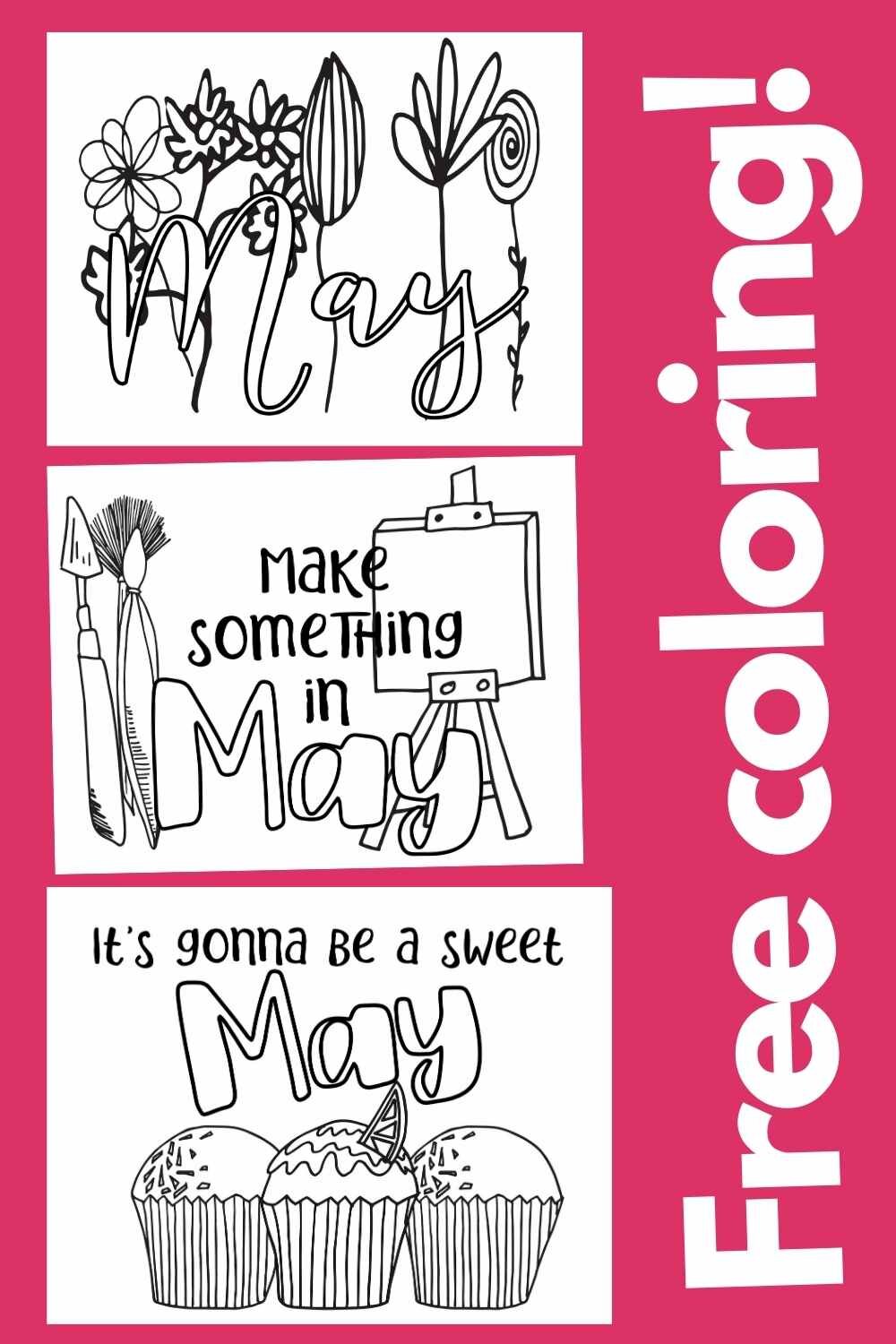Free may coloring pages â stevie doodles