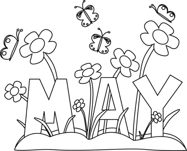 May coloring pages