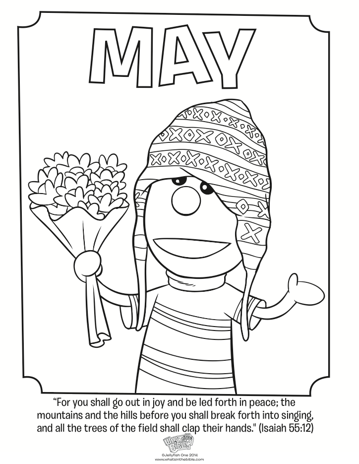 May coloring page